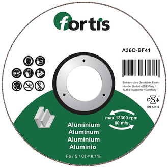 Fortis Trennscheibe ALU-NE 115 x 1,0mm gerade