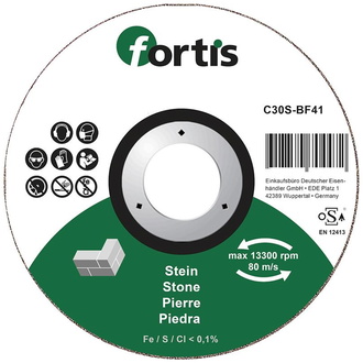 Fortis Trennscheibe Stein 115 x 2,5mm gerade