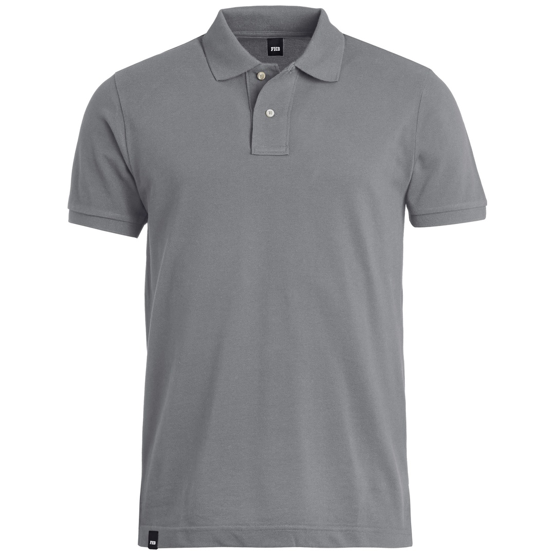 FHB Poloshirt Daniel 91590, Gr. S grau