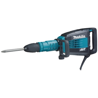 Makita Stemmhammer HM1214C, 1510 W, SDS-max, incl. Spitzmeißel, Zubehör, Transportkoffer