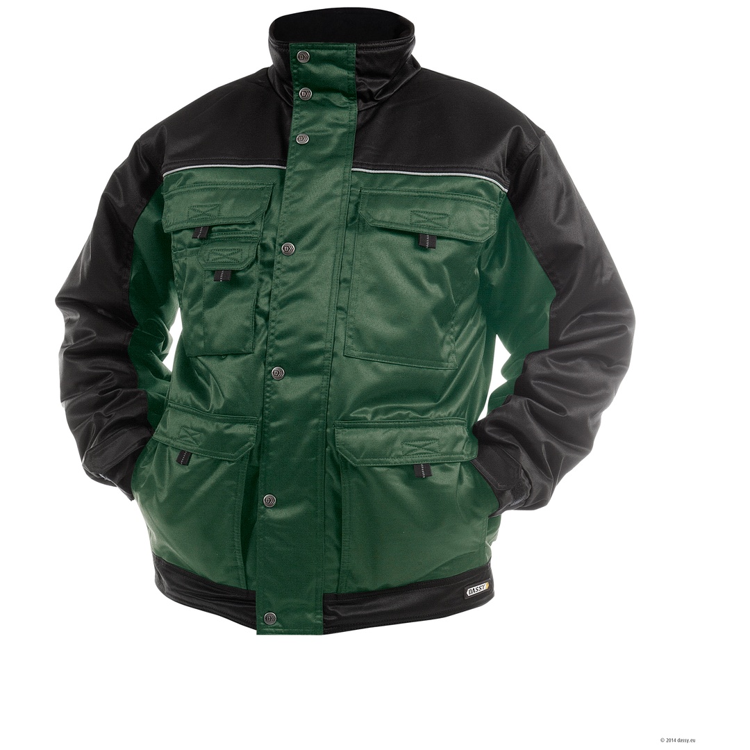 Dassy Winterjacke Tignes 500087 Gr. L flaschengrün/schwarz