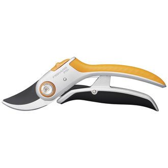 Fiskars Bypass Gartenschere Metall (P751) Plus PowerLever