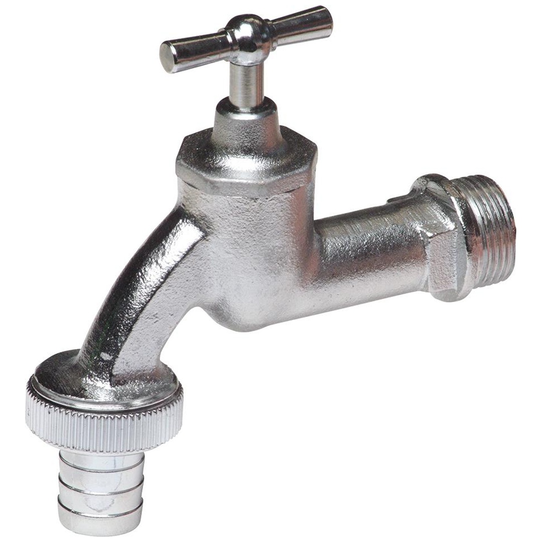 floraworld Wasserhahn Messing AG D 3/4Z Tülle 3/4Z mit Auslauftülle