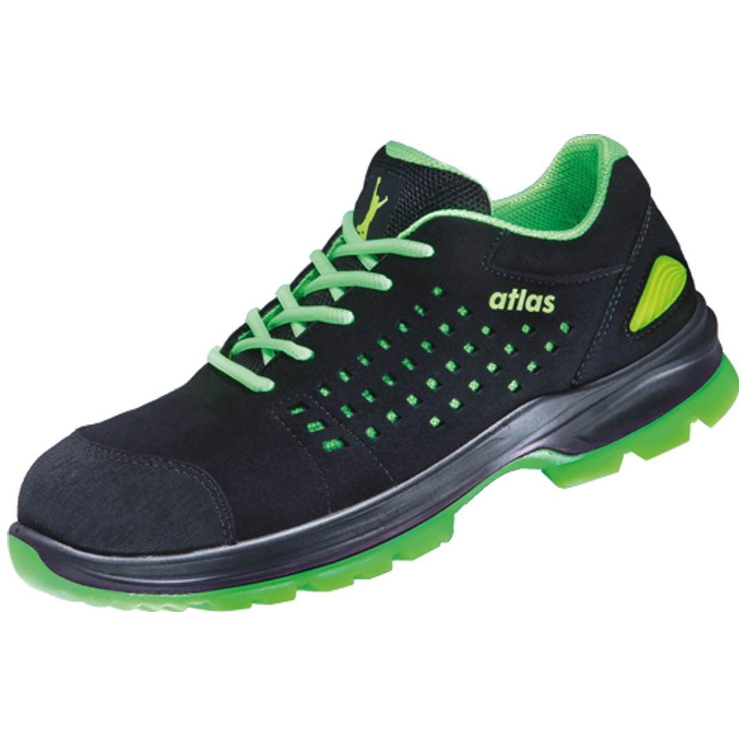 Atlas Sicherheitshalbschuh SL 205 XP 2.0 S1P ESD SRC DGUV W 12 Gr. 48 schwarz/grün