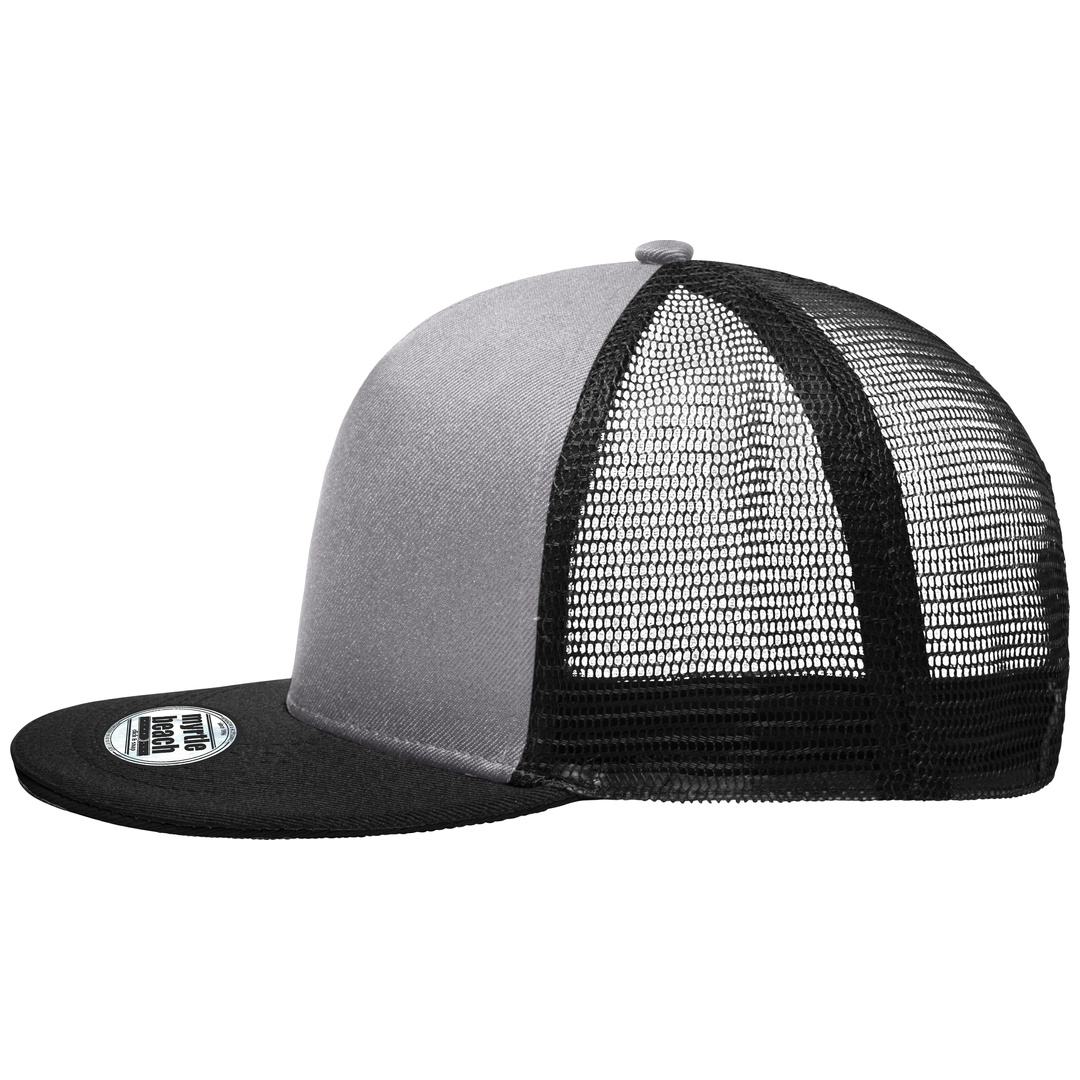 myrtle beach Stylische Mesh Cap MB6636 grey/black