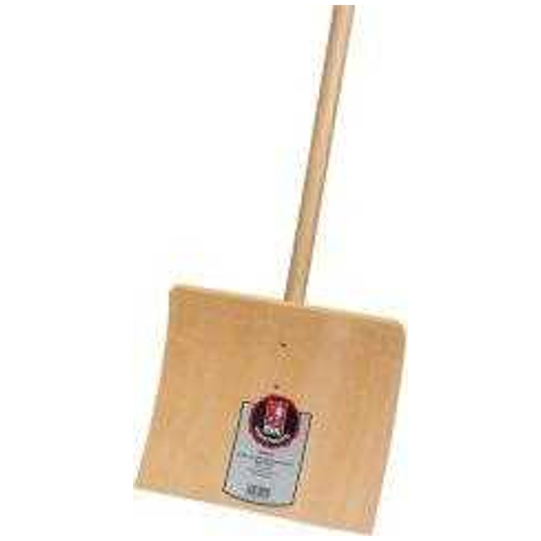Idealspaten Kinder-Schneeschieber, aus Holz, mit Stiel, Blattbreite 250 mm