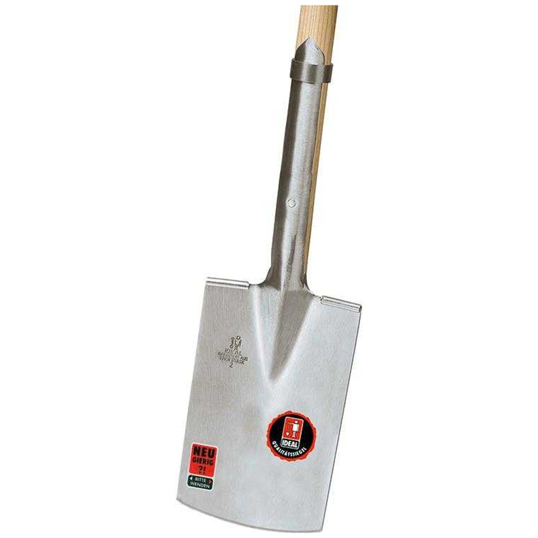 Idealspaten Rodespaten Gr. 2 T-Stiel Trittschutz, Eschestiel