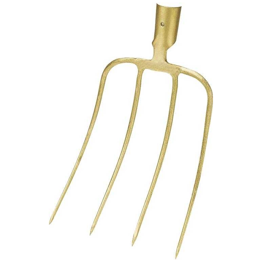 Idealspaten Dunggabel 4 Zinken Nordd., goldfarben