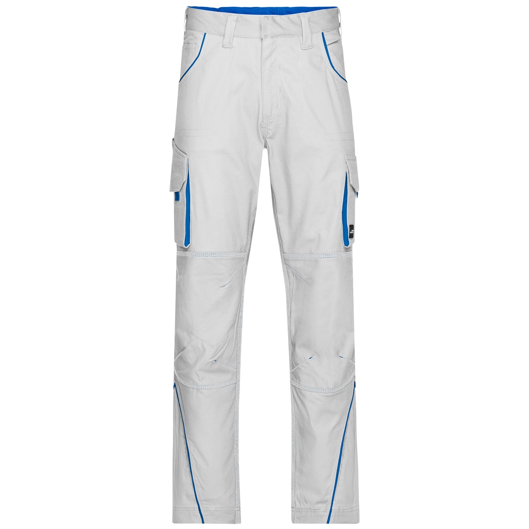 James & Nicholson Funktionelle Arbeitshose JN847 Gr. 25 white/royal