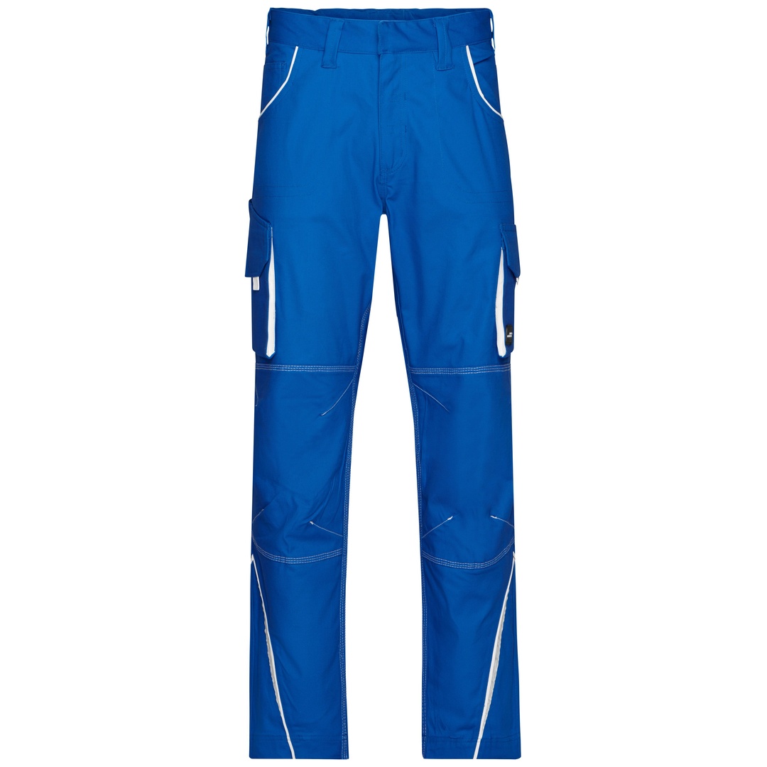 James & Nicholson Funktionelle Arbeitshose JN847 Gr. 60 royal/white