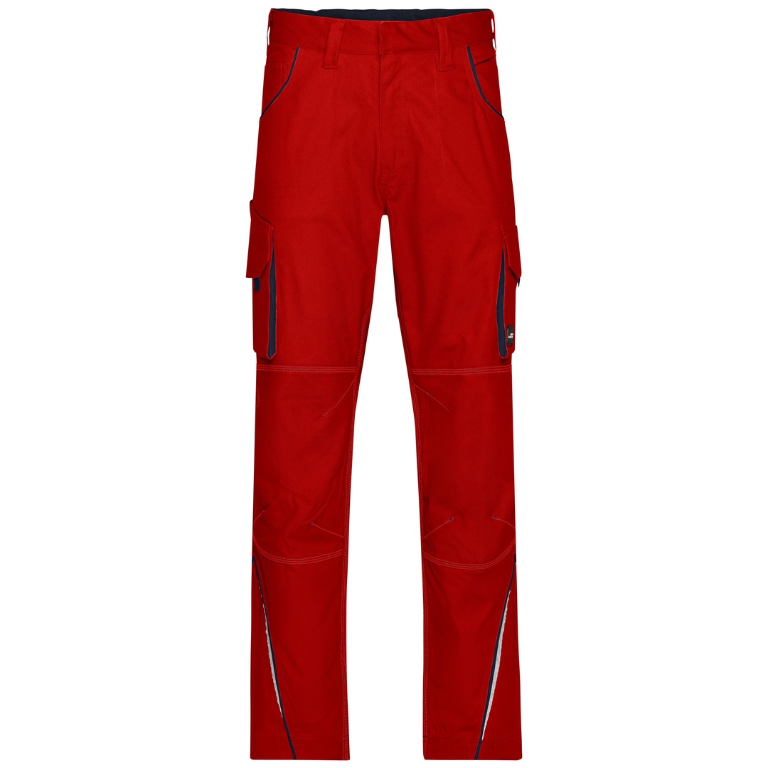 James & Nicholson Funktionelle Arbeitshose JN847 Gr. 28 red/navy