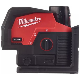 Milwaukee Kreuzlinienlaser mit Lot M12CLLP-301C, 1 Akku, Transportkoffer