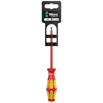 Wera 160 i SB VDE-isolierter Schlitz-Schraubendreher, 0,6 x 3,5 x 100 mm