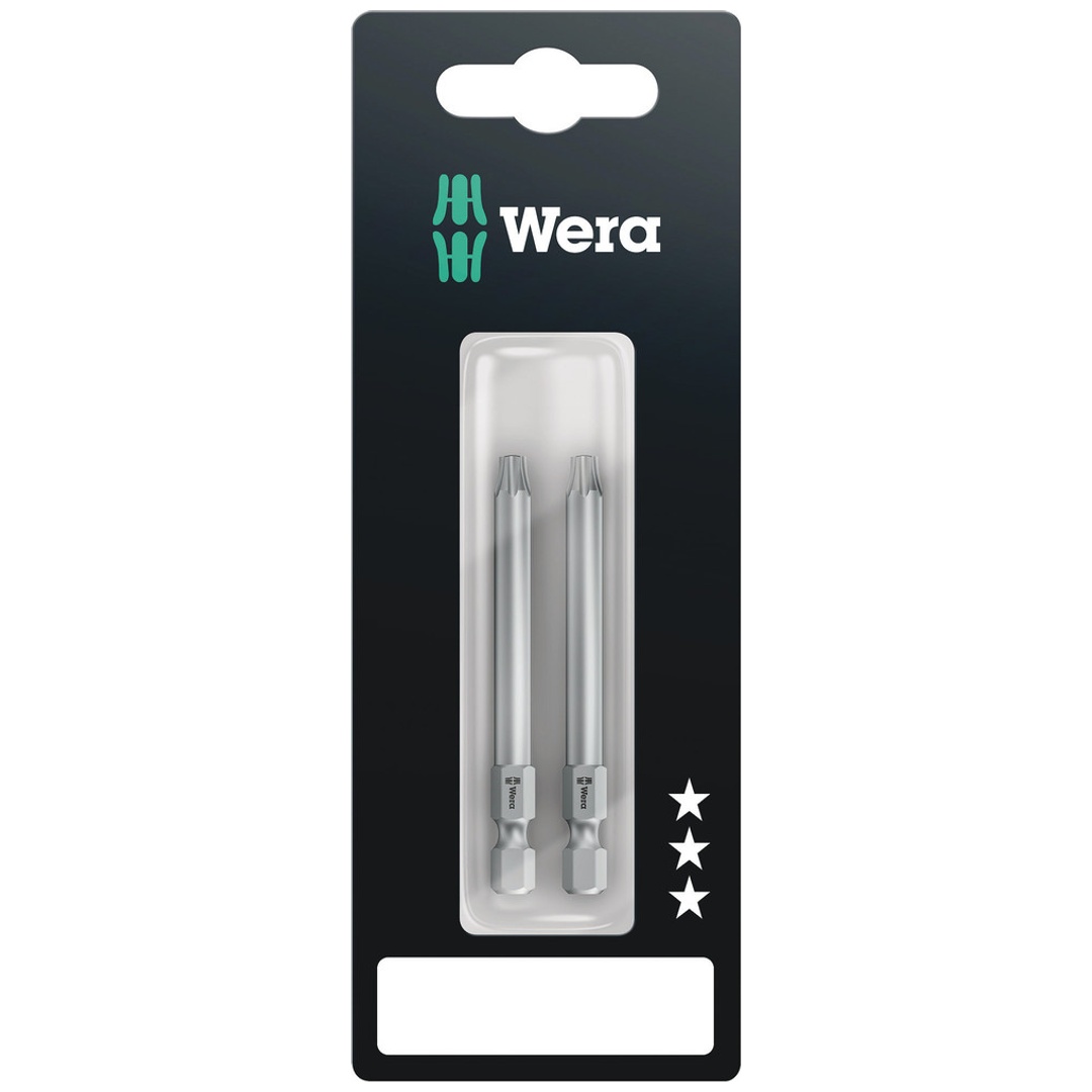 Wera 867/4 Z BO 1/4 Bit mit Bohrung IPR TX, Länge 70 mm, 10 IPR 2er Pack