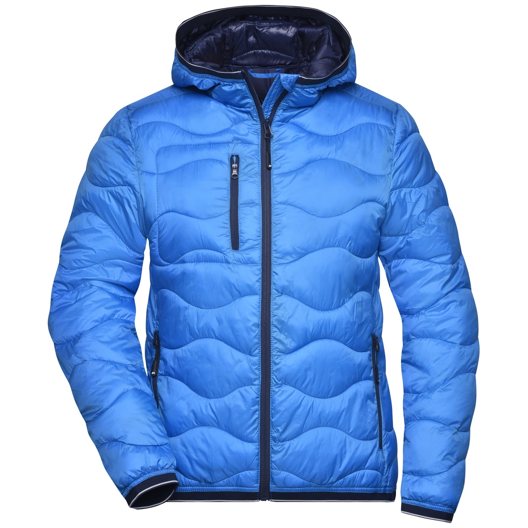 James & Nicholson Steppjacke mit Wattierung Damen JN1155 Gr. L blau/navy