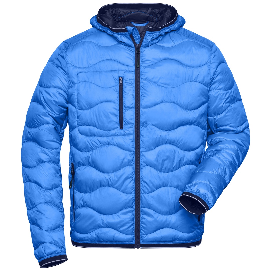 James & Nicholson Steppjacke mit Wattierung Herren JN1156 Gr. 2XL blau/navy