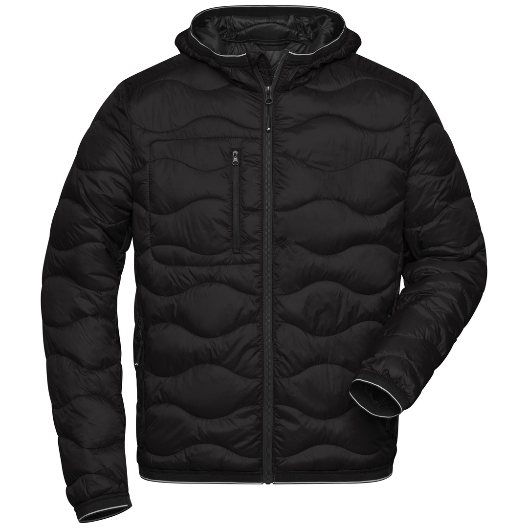 James & Nicholson Steppjacke mit Wattierung Herren JN1156 Gr. L schwarz