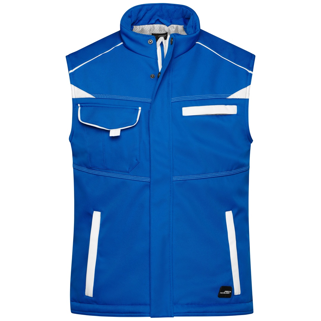 James & Nicholson Softshellweste mit warmem Innenfutter JN854 Gr. 4XL royal/white