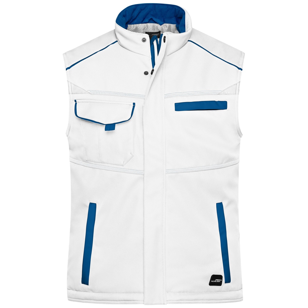 James & Nicholson Softshellweste mit warmem Innenfutter JN854 Gr. 2XL white/royal