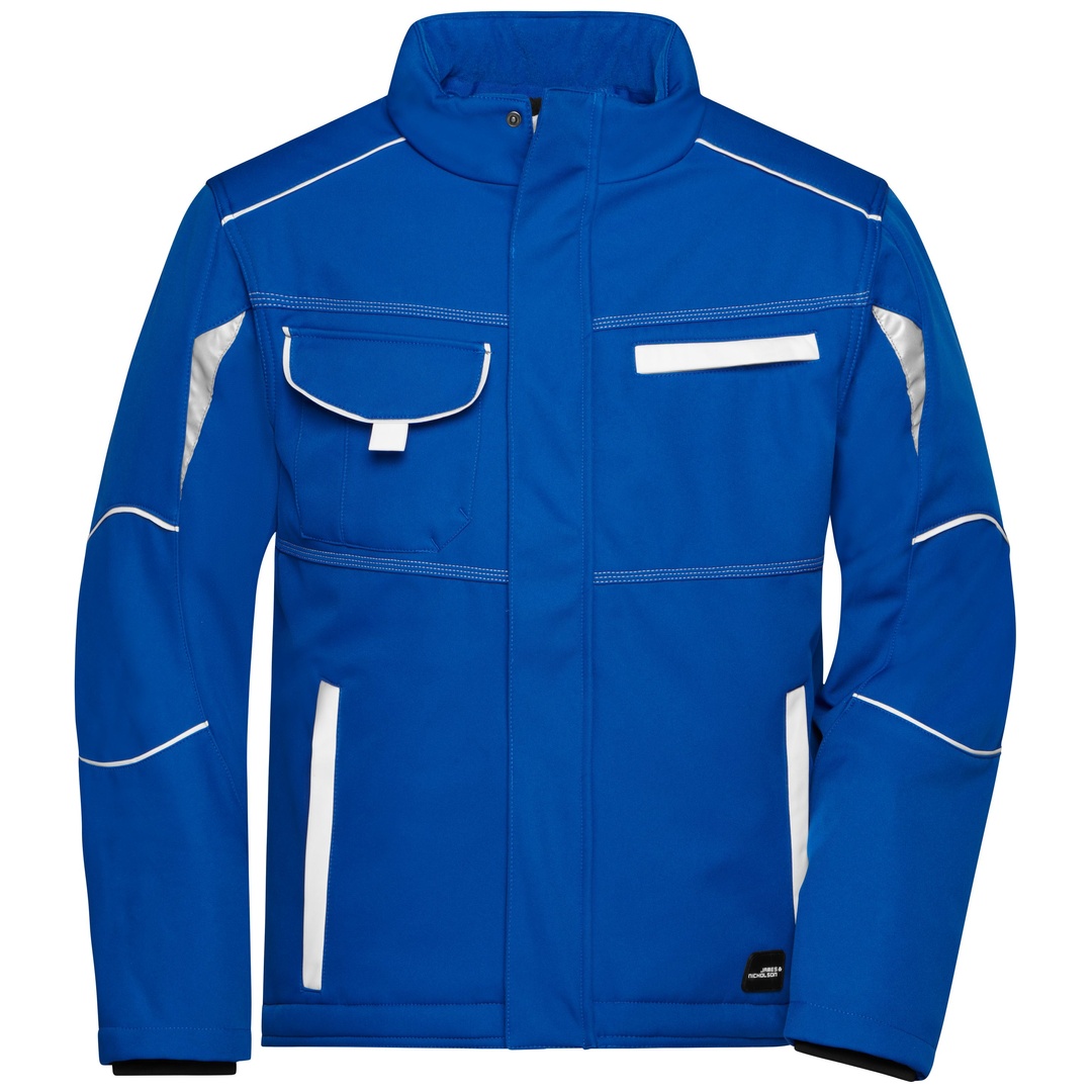 James & Nicholson Softshelljacke mit warmem Innenfutter JN853 Gr. 5XL royal/white