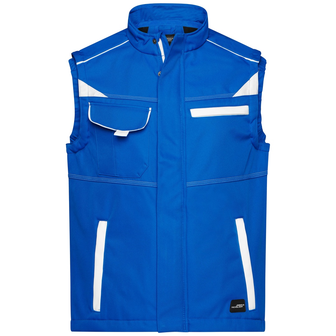 James & Nicholson Softshellweste Wind- und wasserabweisend JN852 Gr. 3XL royal/white