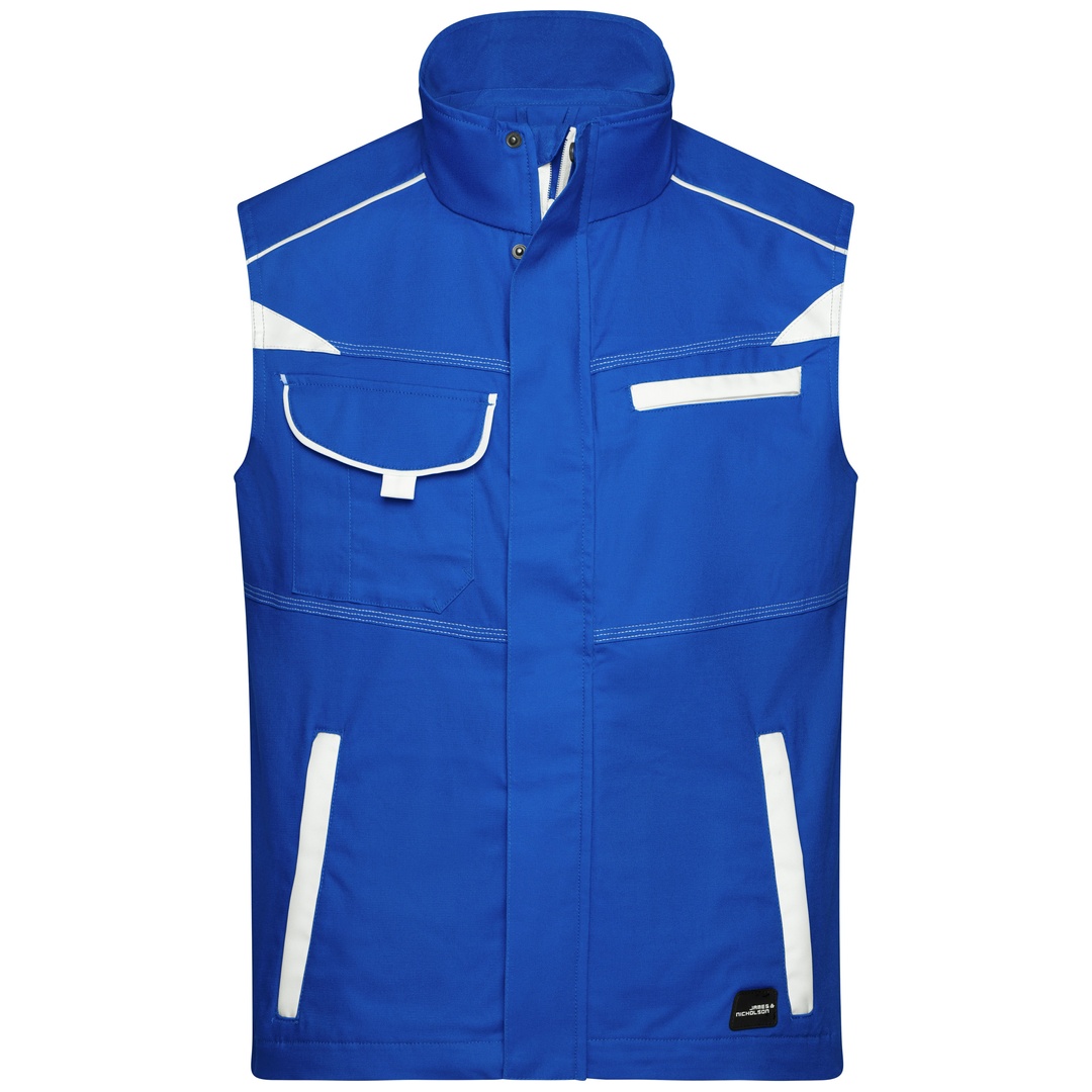 James & Nicholson Funktionelle Weste im sportlichen Look JN850 Gr. 4XL royal/white