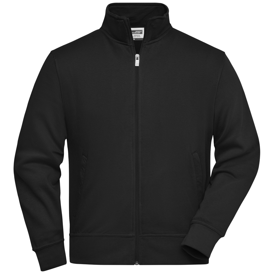 James & Nicholson Sweatjacke JN836 Gr. 6XL black