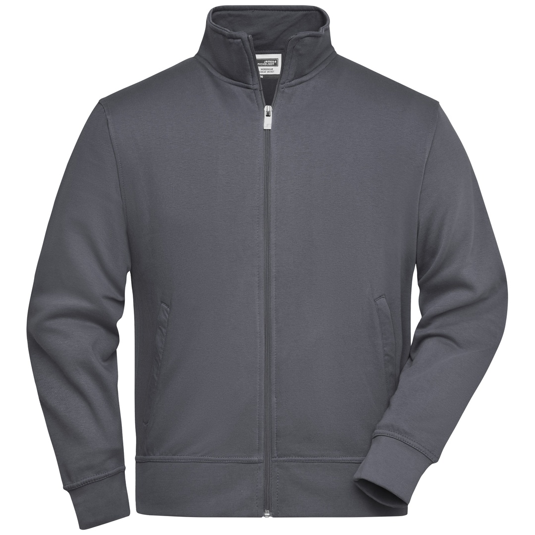 James & Nicholson Sweatjacke JN836 Gr. 6XL carbon