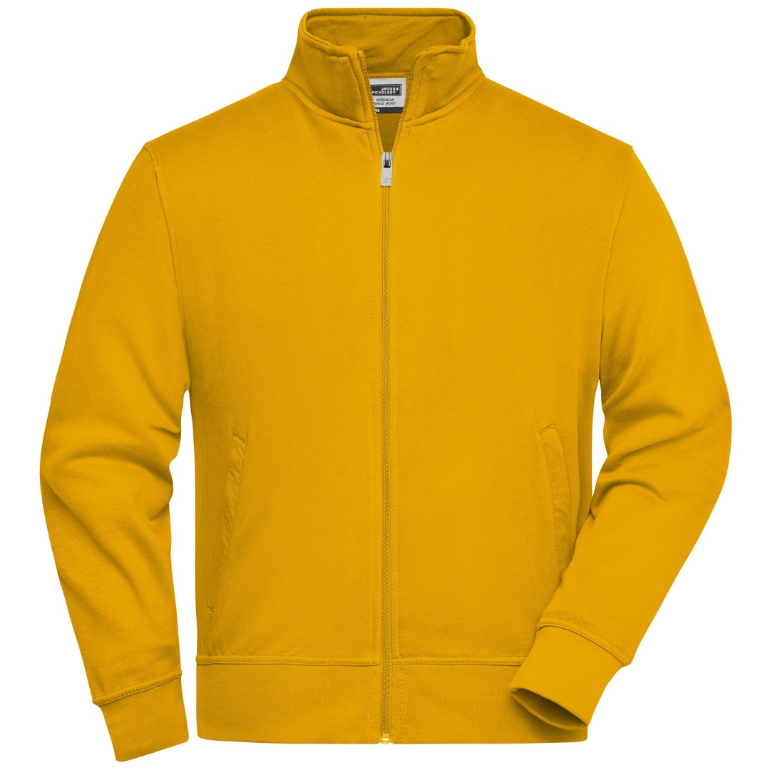 James & Nicholson Sweatjacke JN836 Gr. 5XL gold-yellow