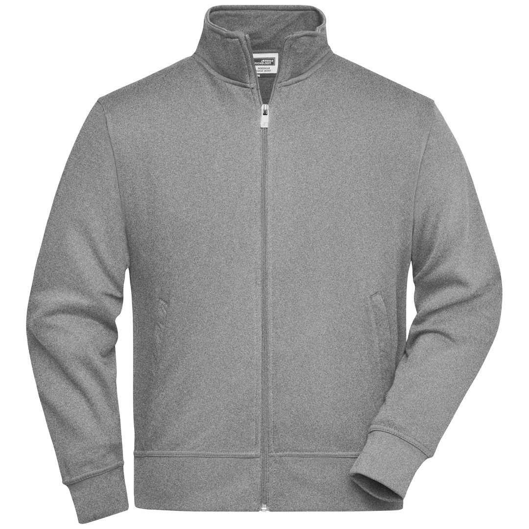 James & Nicholson Sweatjacke JN836 Gr. L grey-heather