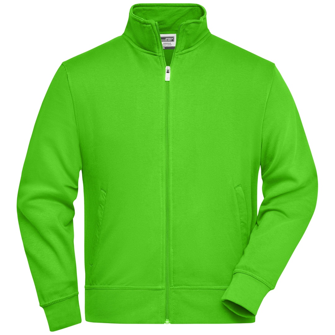 James & Nicholson Sweatjacke JN836 Gr. XXL lime-green
