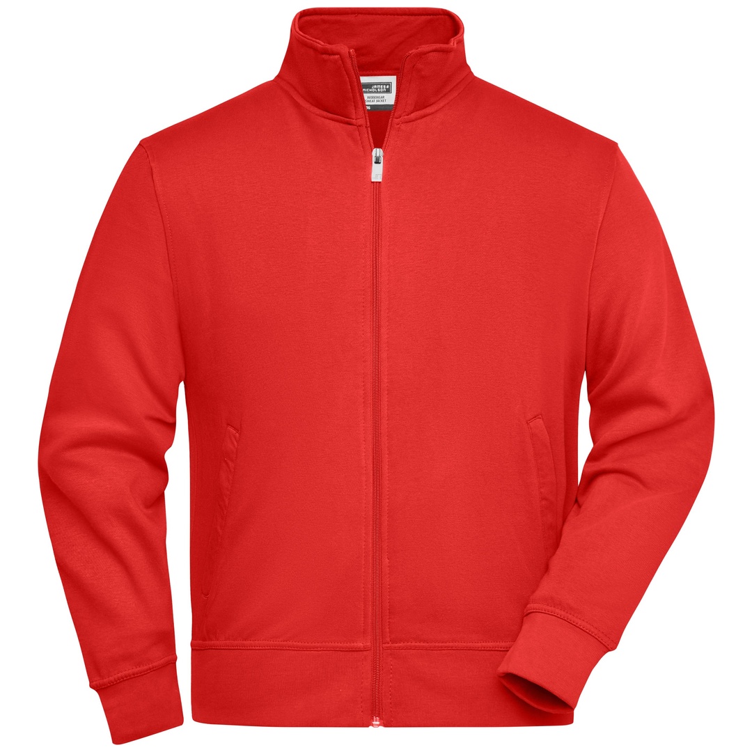 James & Nicholson Sweatjacke JN836 Gr. 5XL red