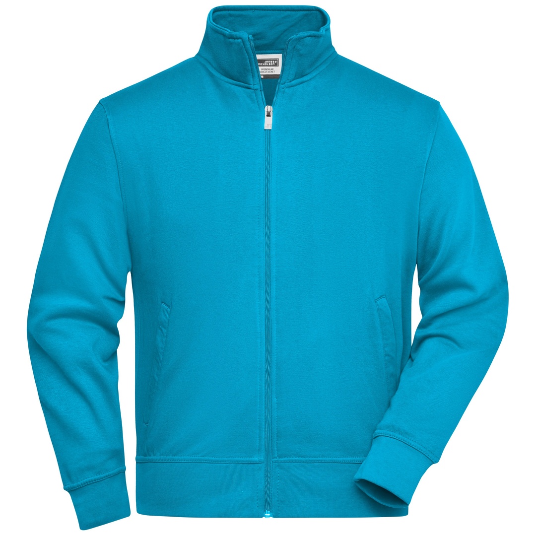 James & Nicholson Sweatjacke JN836 Gr. 4XL turquoise