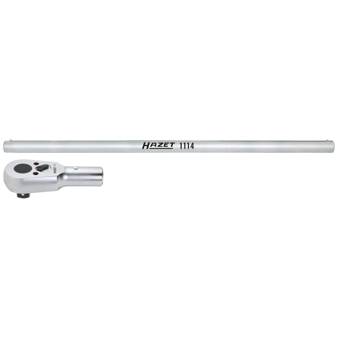 Hazet Umschalt-Knarrenkopf, mit Drehstange 1 (25 mm) Vierkant massiv, 2-tlg.