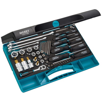 Hazet Werkzeug Satz TORX, Vierkant hohl 6,3 mm (1/4"), Vierkant hohl 10 mm (3/8"), Vierkant hohl 12,5 mm (1/2"), Sechskant massiv 6,3 (1/4"), Außen TO