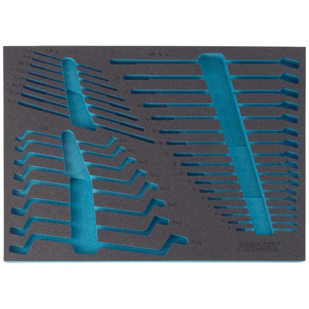 Hazet 2-Komponenten Weichschaumeinlage 163-140L, (LxB) 519 x 392 mm