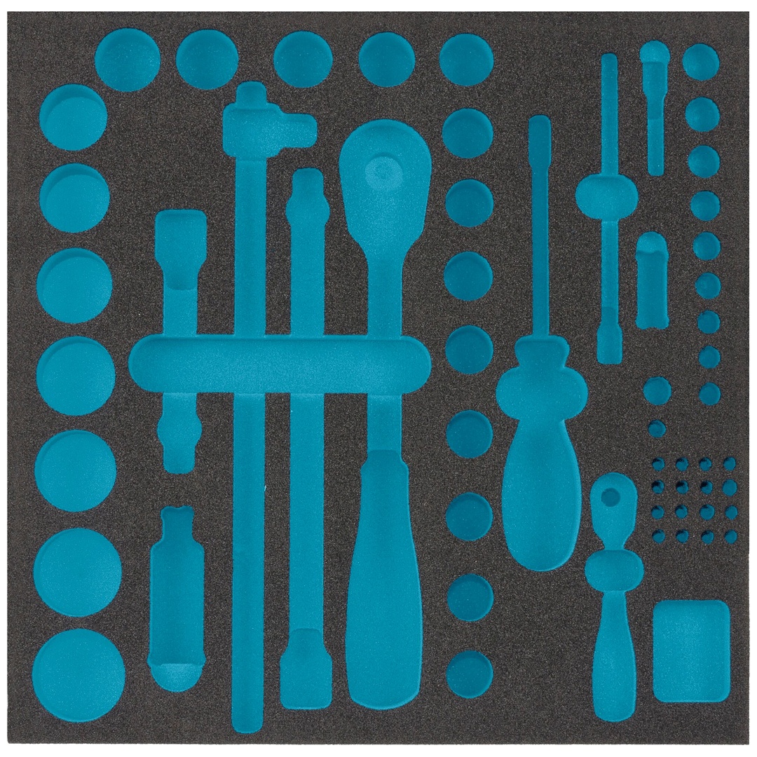 Hazet 2-Komponenten Weichschaumeinlage 163-224L, (LxB) 344 x 342 mm