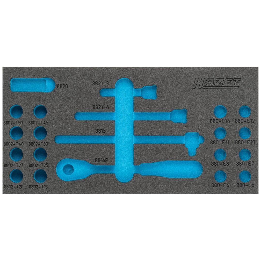 Hazet 2-Komponenten Weichschaumeinlage 163-348L, (LxB) 342 x 172 mm