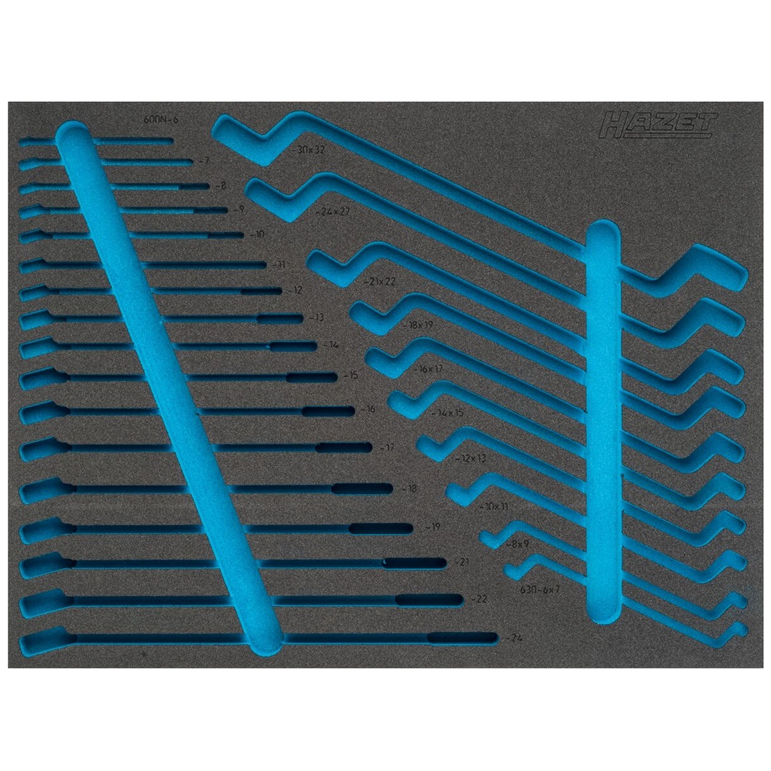 Hazet 2-Komponenten Weichschaumeinlage 163-374L, (LxB) 519 x 392 mm