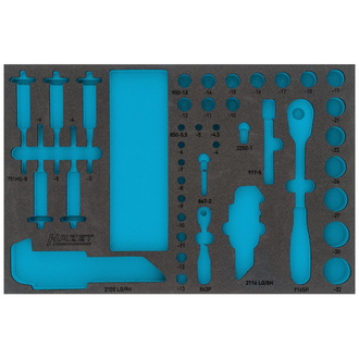 Hazet 2-Komponenten Weichschaum-Einlage für Art.Nr. 163-466/106, 3/3 (519 x 342 mm)