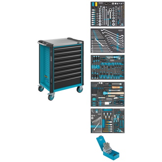 Hazet Werkstattwagen Assistent, Schubladen, flach: 8?x 81?x?522?x?398 mm, Anzahl Werkzeuge: 252, Art.Nr. 179NX-8/252