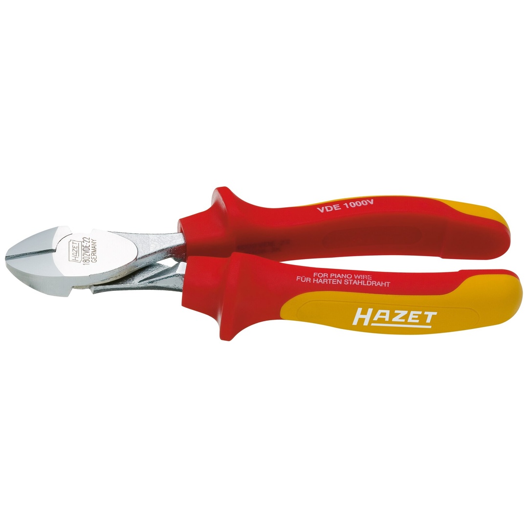 Hazet Kraft Seitenschneider, schutzisoliert 1802VDE-22, Länge 180 mm
