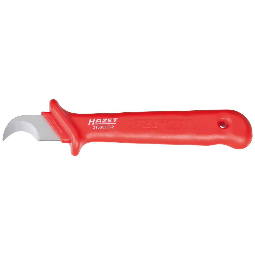 Hazet Kabel- und Abisoliermesser, schutzisoliert 2156VDE-2, Länge 180 mm