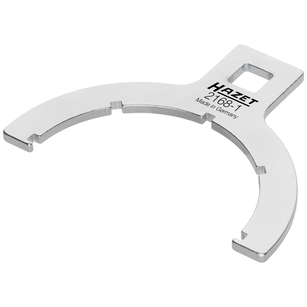 Hazet Kraftstofffilterschlüssel 2168-1, 1/2 (12,5 mm) Vierkant hohl, Rillenprofil