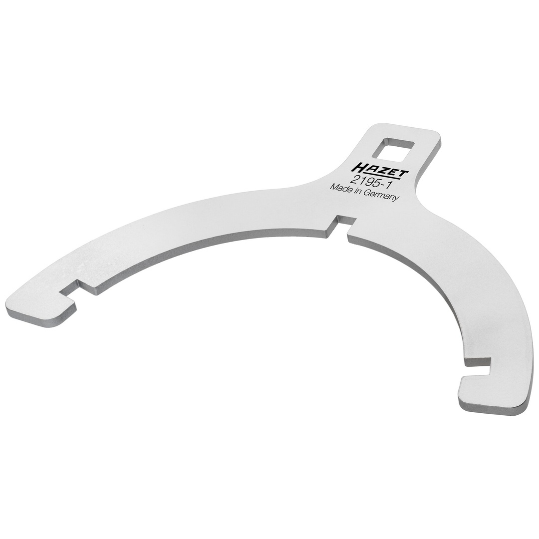Hazet Kartuschenschlüssel 2195-1, 1/2 (12,5 mm) Vierkant hohl, Rillenprofil, 192 mm