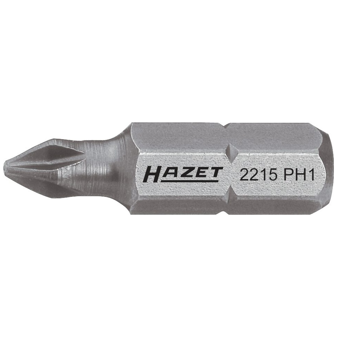 Hazet Bit 1/4 (6,3 mm) Sechskant massiv, Kreuzschlitz Profil PH, SW PH4