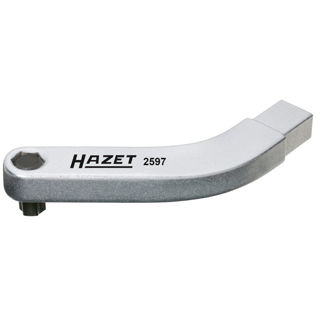 Hazet Türscharnier-Einsteckwerkzeug, gebogener Bithalter 9 x 12 mm Einsteck-Vierkant massiv, Innen TX Profil, 5/16 (8 mm) Sechskant hohl, SW T45