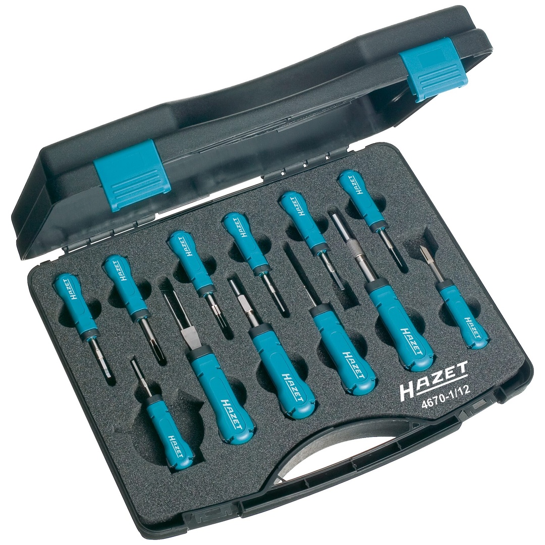 Hazet Kabelentriegeler Sortiment 4670-1/12, 12-tlg.