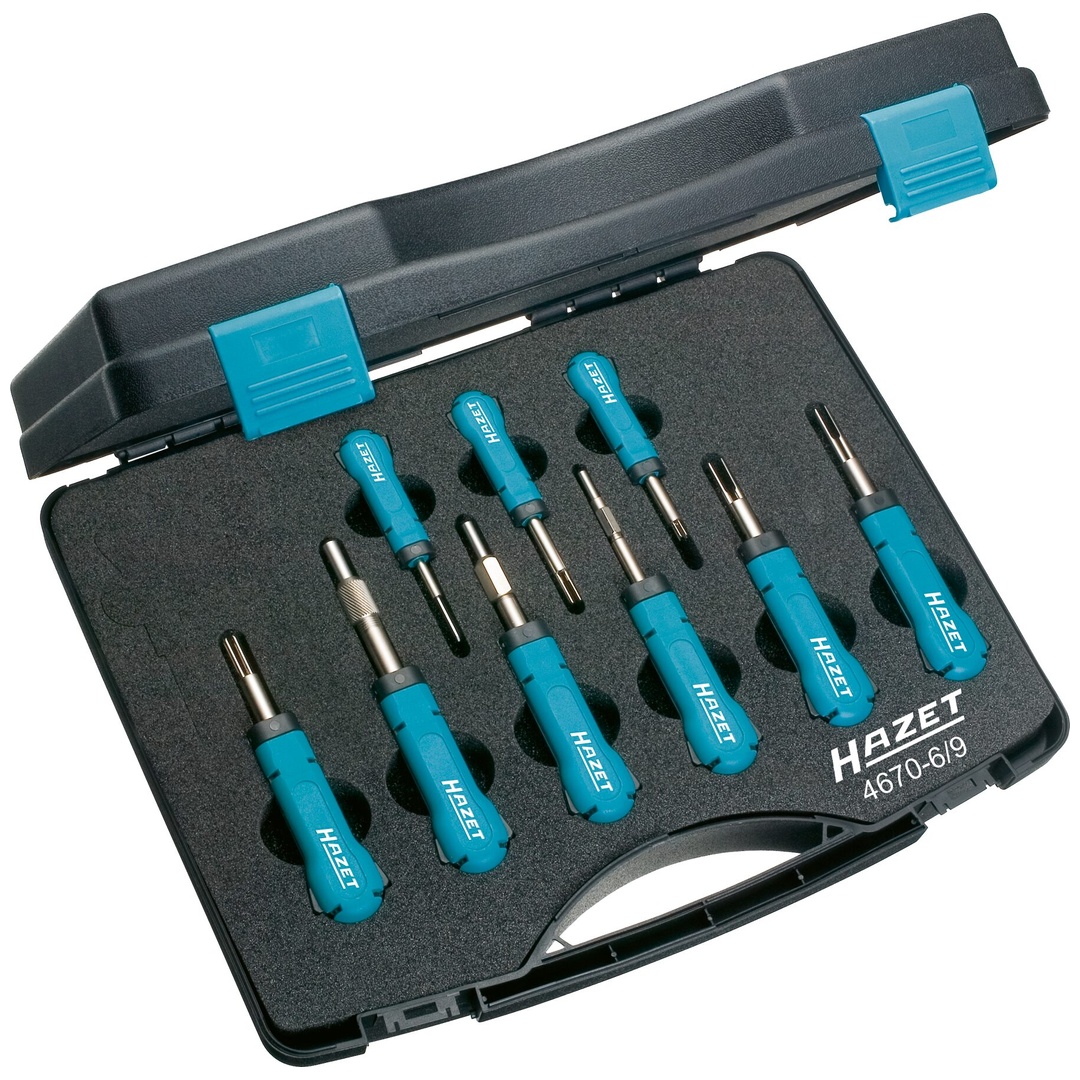 Hazet Kabelentriegeler Sortiment 4670-6/9, 9-tlg.