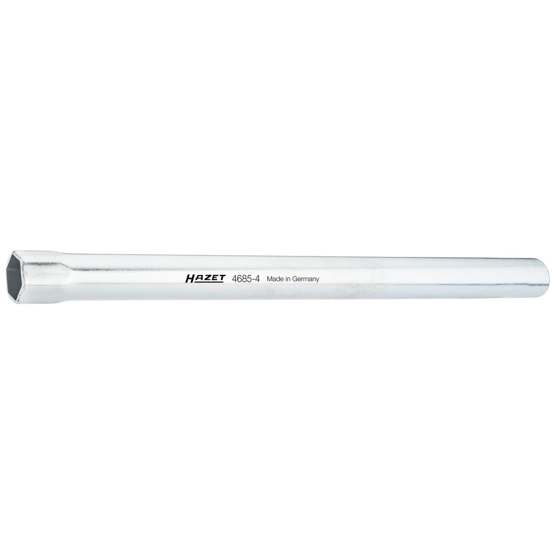 Hazet Rohr-Steckschlüssel 4685-4, 1/2 (12,5 mm) Vierkant hohl, Außen Sechskant Profil, SW 24 mm